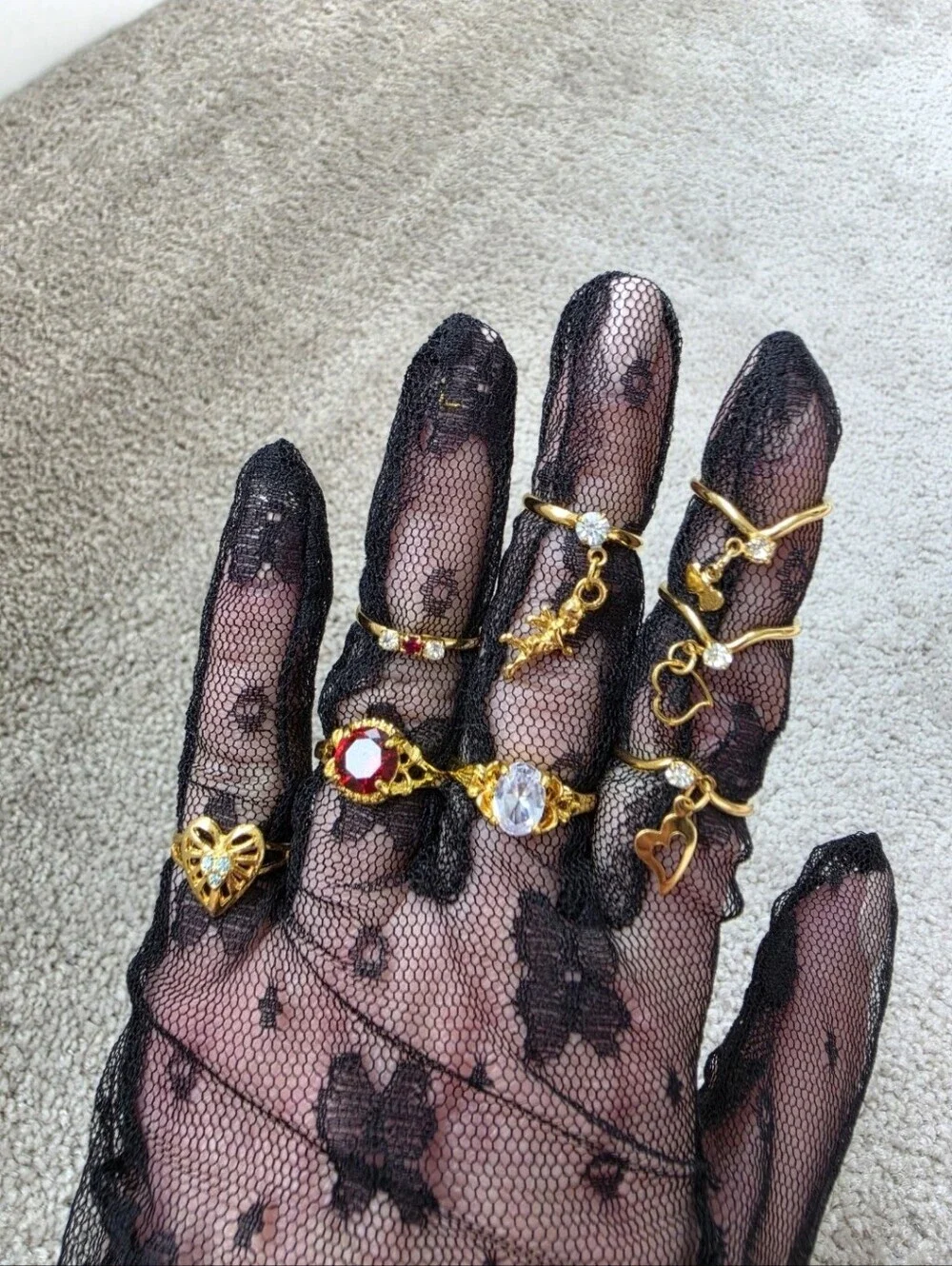 Vintage Avon, Sarah Coventry & NOS Rings 21pc Lot | Cottagecore Coquette Rings